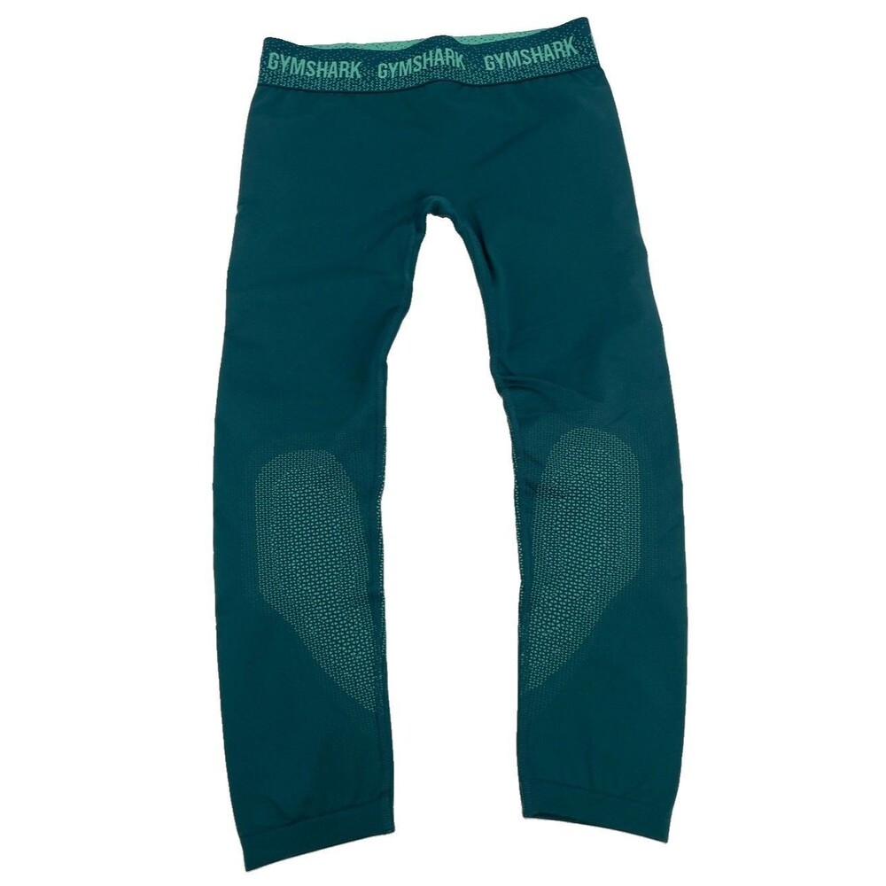 Gymshark Apex Seamless Low Rise Leggings Women L Teal B1A2G Gym Athleisure NWOT